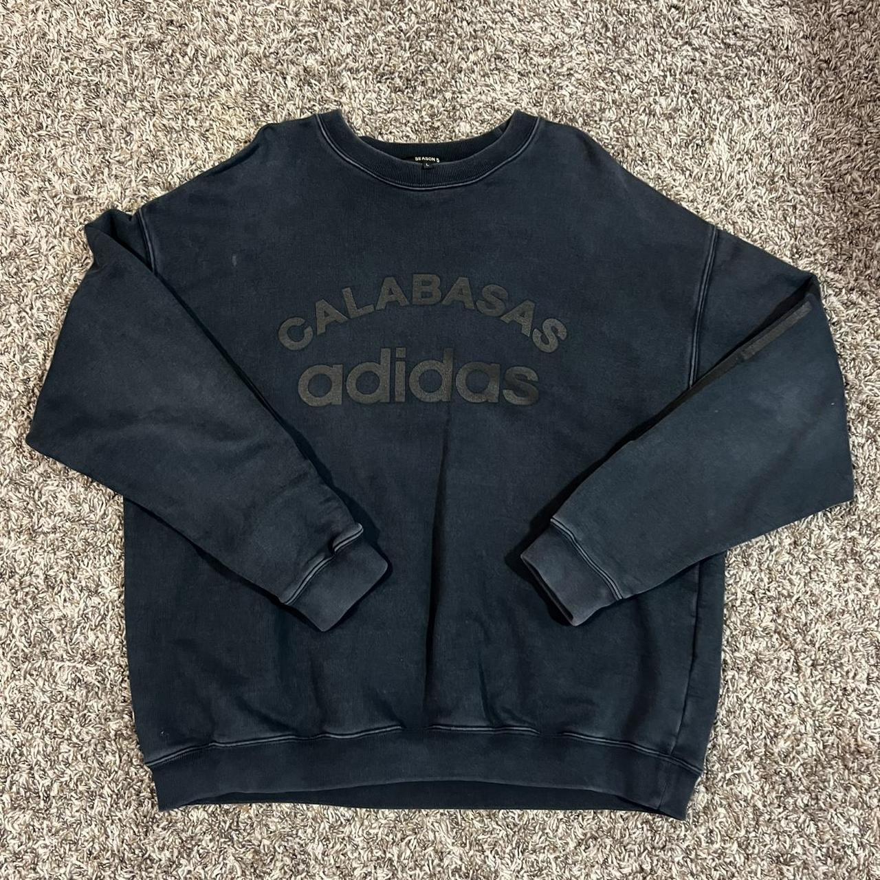 Black Calabasas Yeezy Adidas crewneck Depop