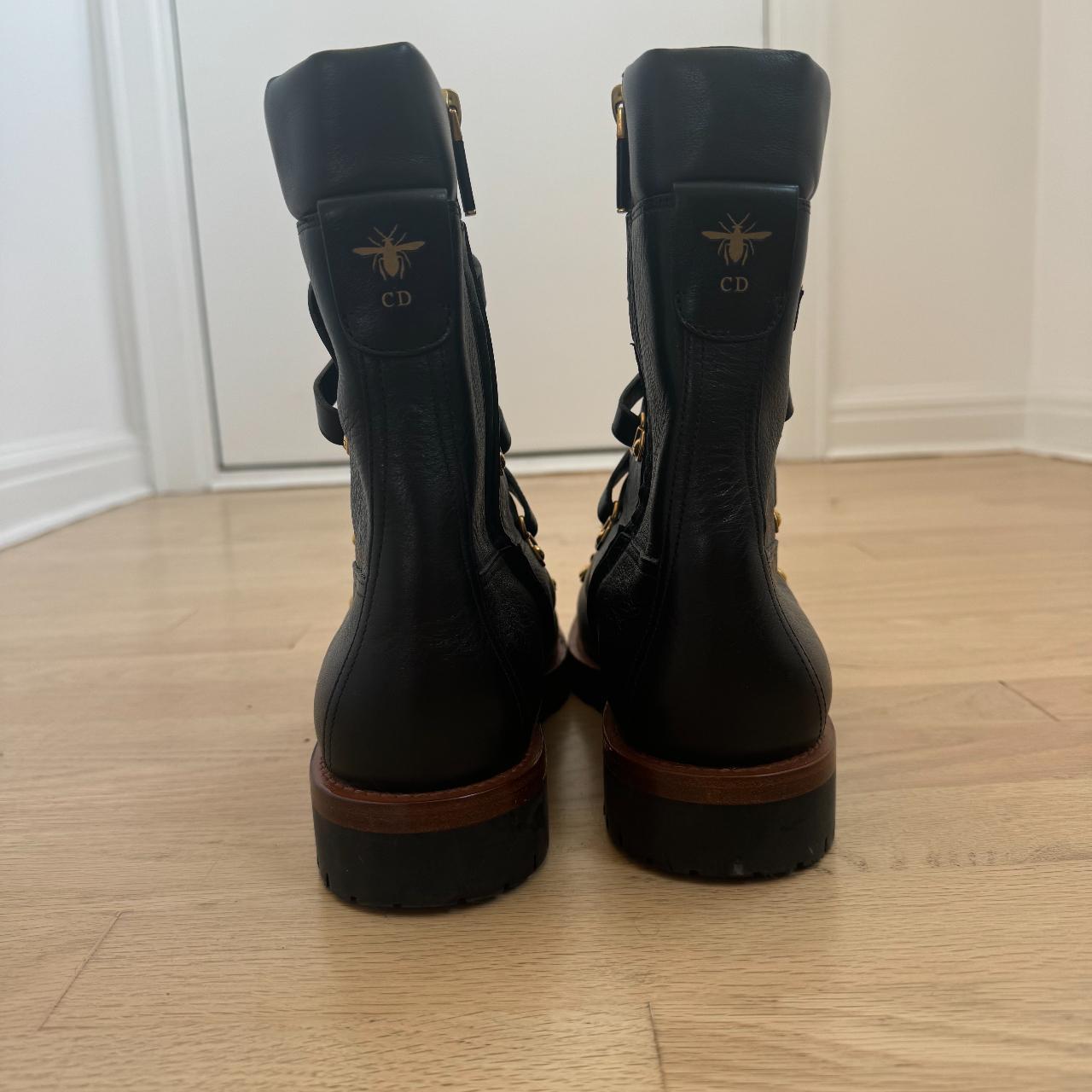 Christian Dior Black Leather Wildior Ankle Depop