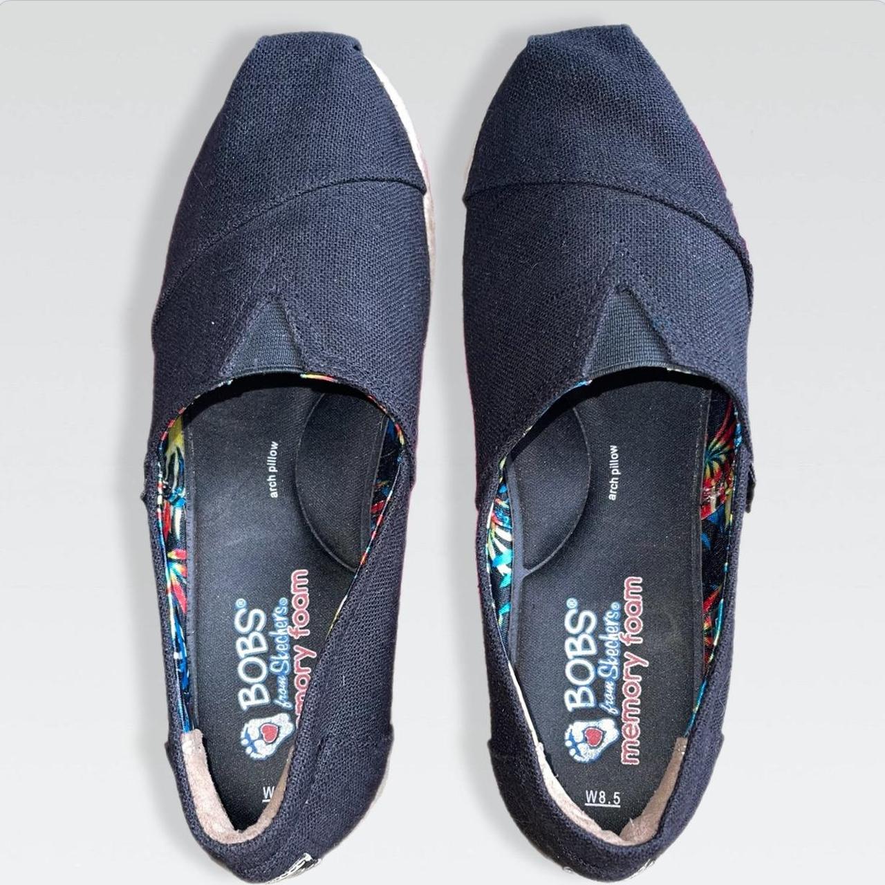 Skechers bobs wedge canvas shoe online