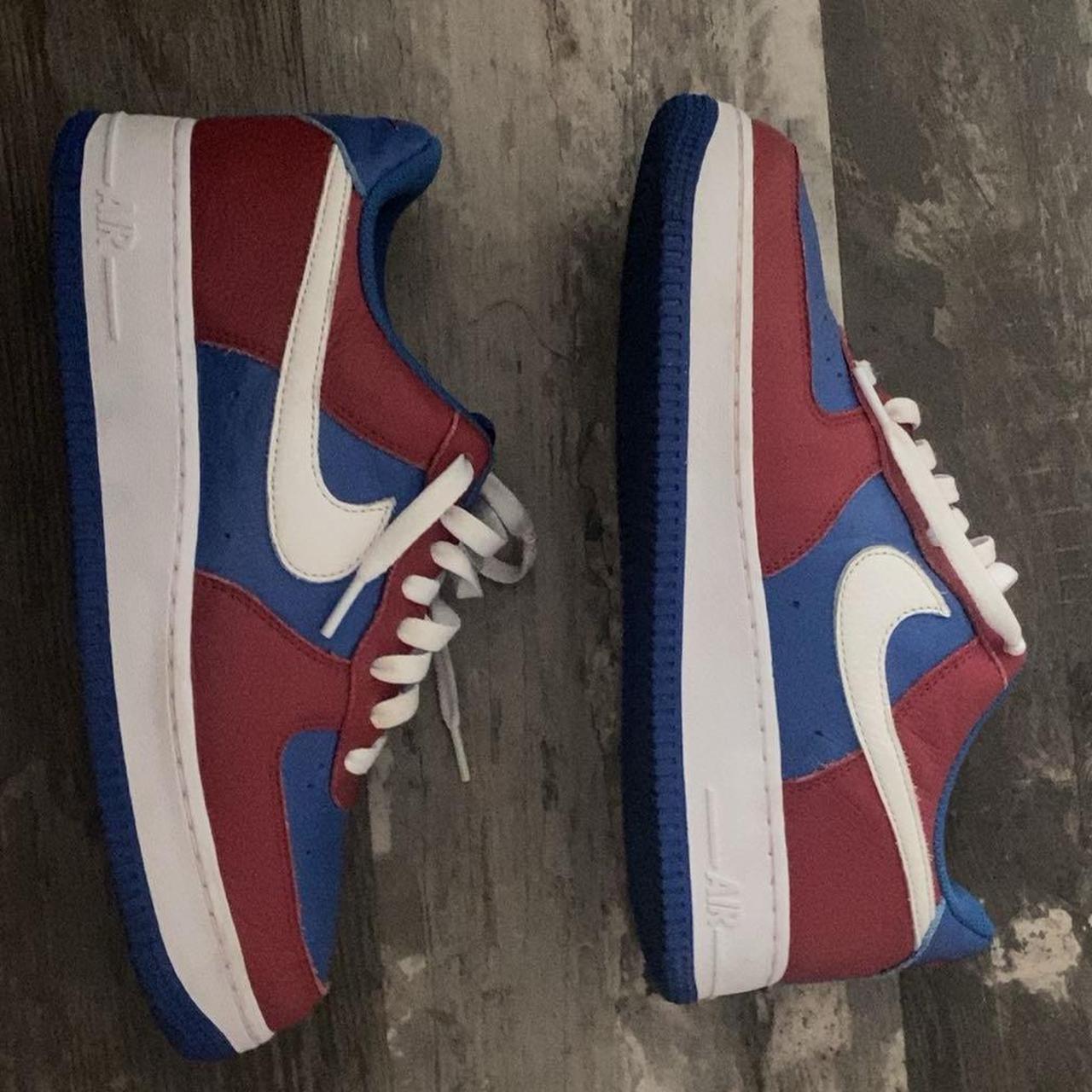 Blue and red nike trainers online