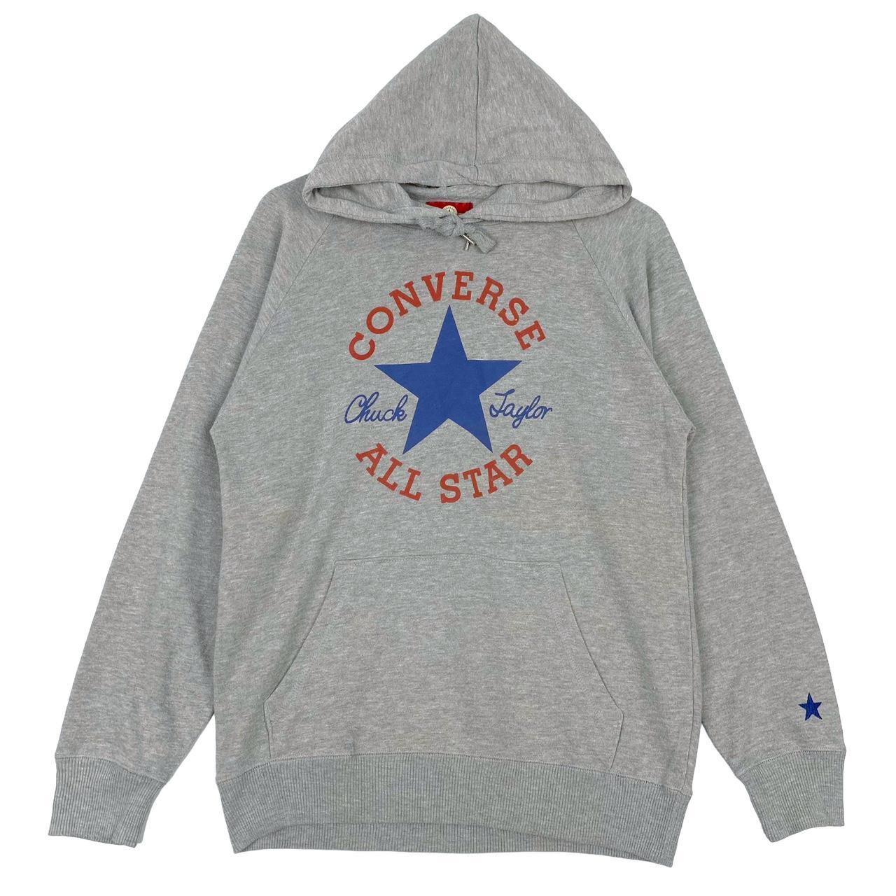 Vintage Converse All Start Full Print Hoodie Gray