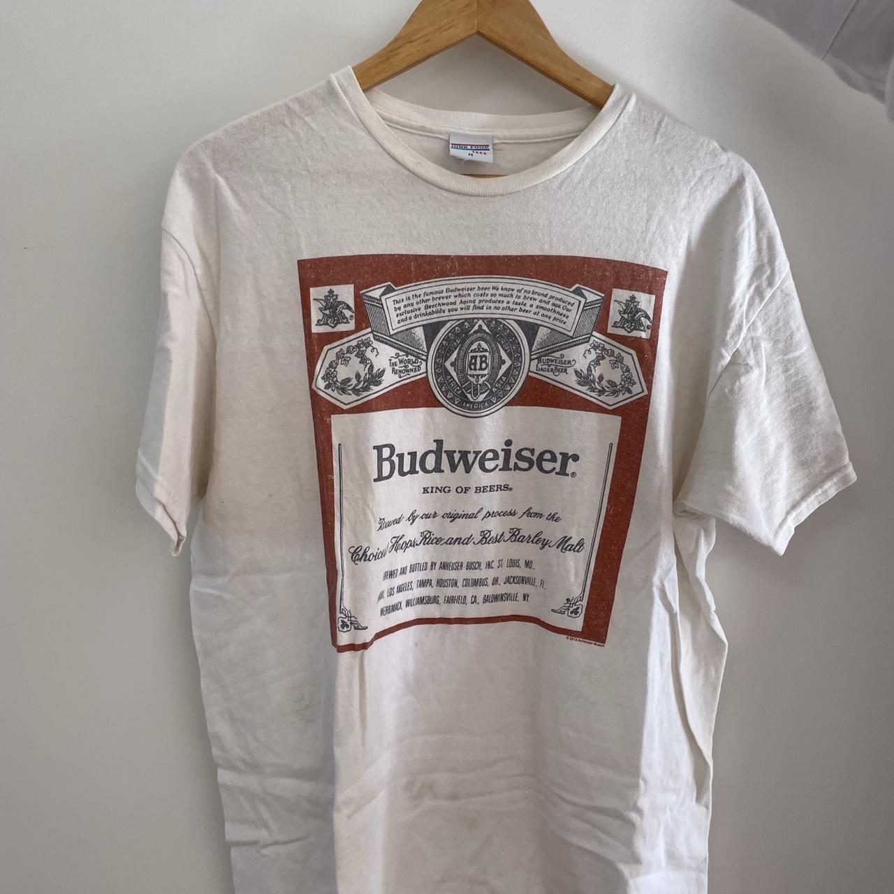 Brandy Melville budweiser t-shirt - Depop