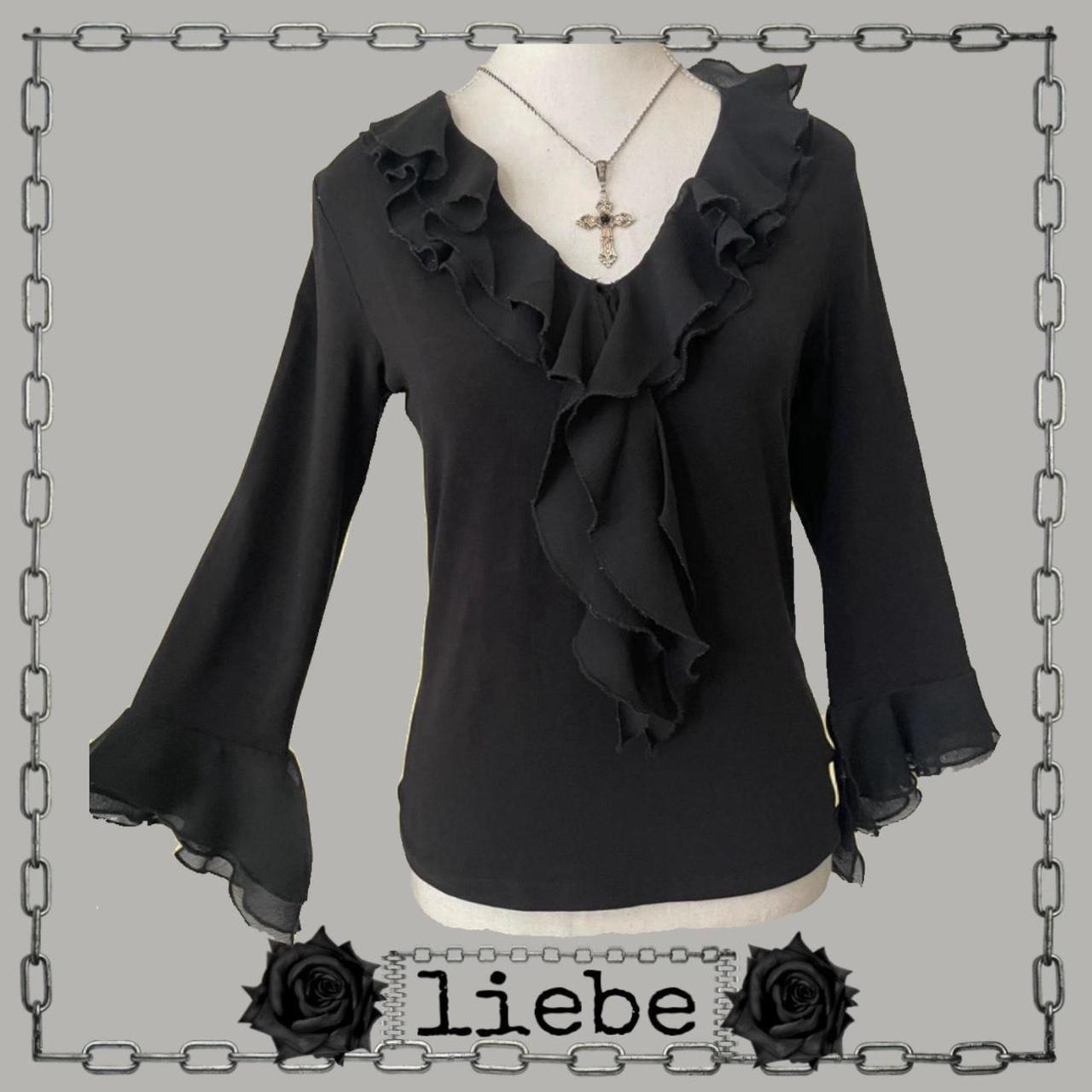 トップス alice auaa long sleeve cut and sew Alice Auaa Ruffled Long Sleeve Shirt with Ribbon Detail From