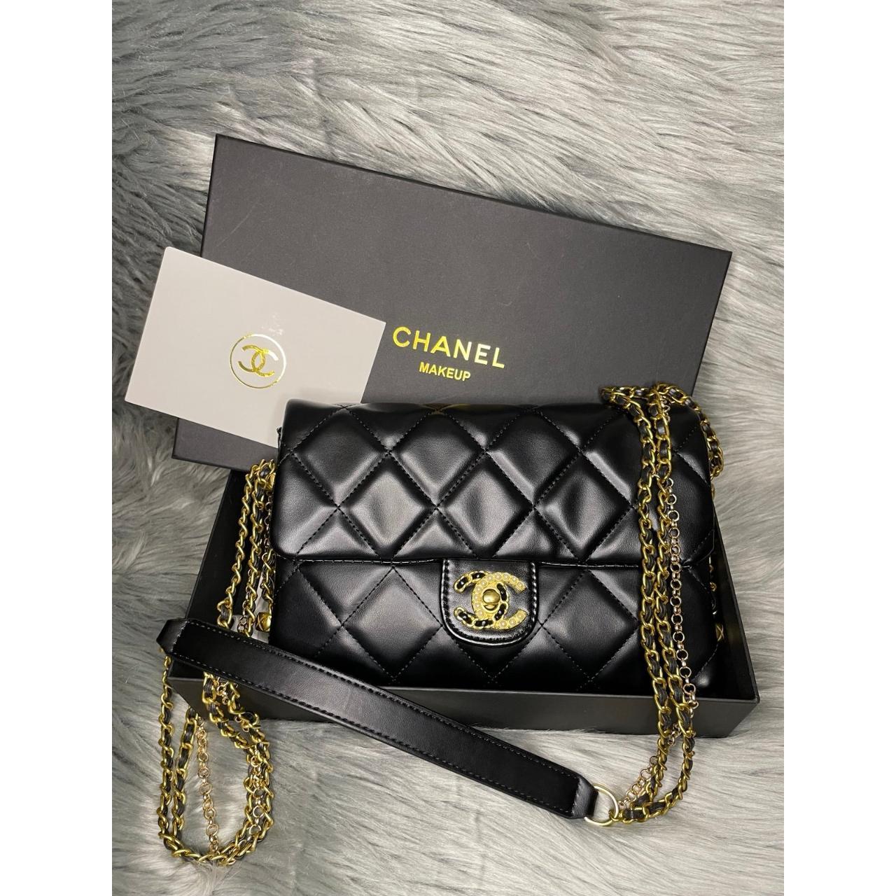 Chanel buying black Cosmetic Crossbody Bag