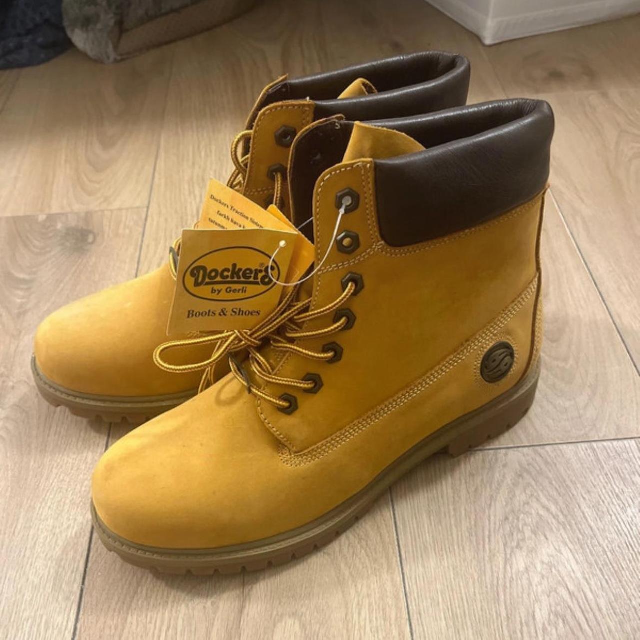 Mustard dockers work boots Depop