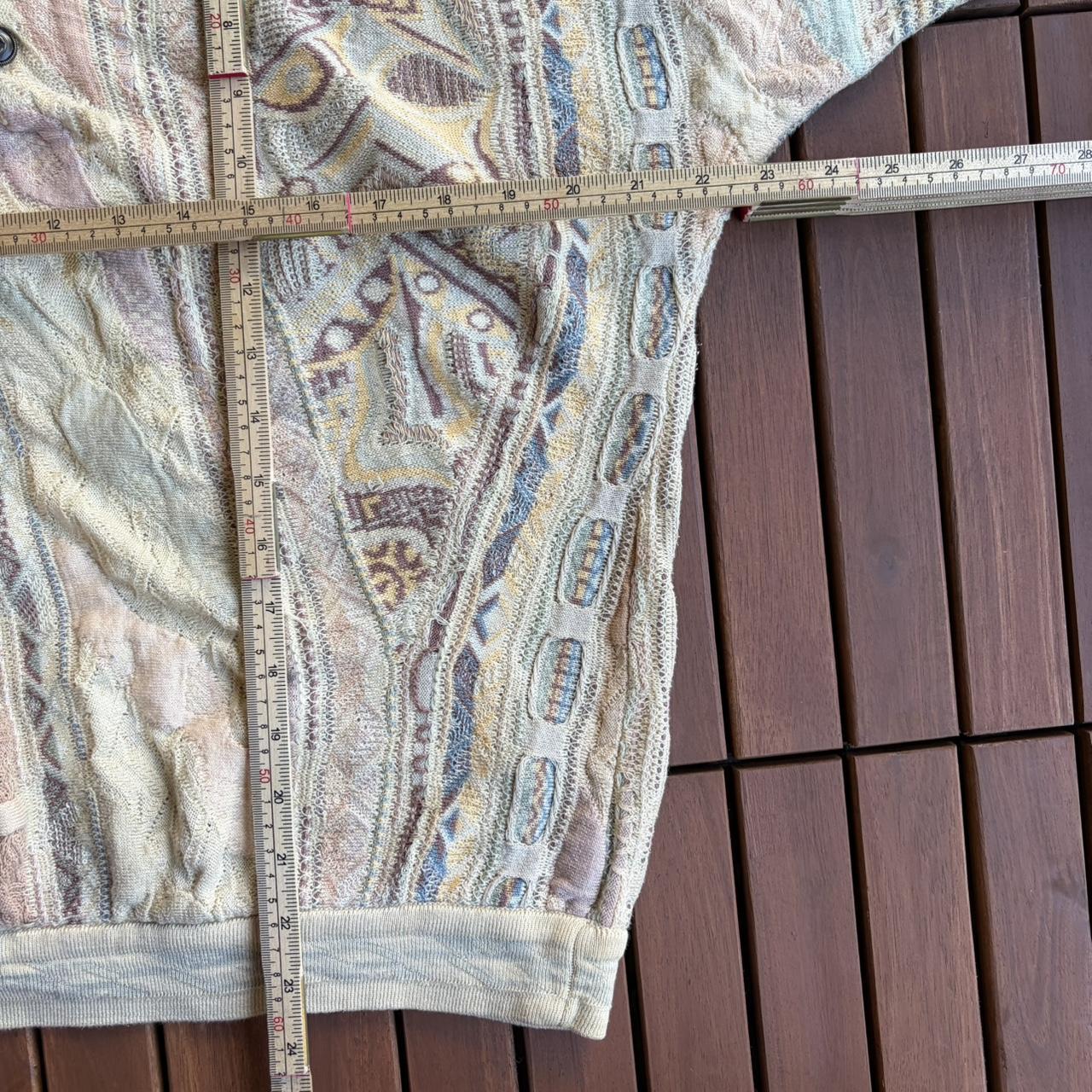 Coogi Men's Sweater - Cream/Multi - M – cream/pas… - image 3