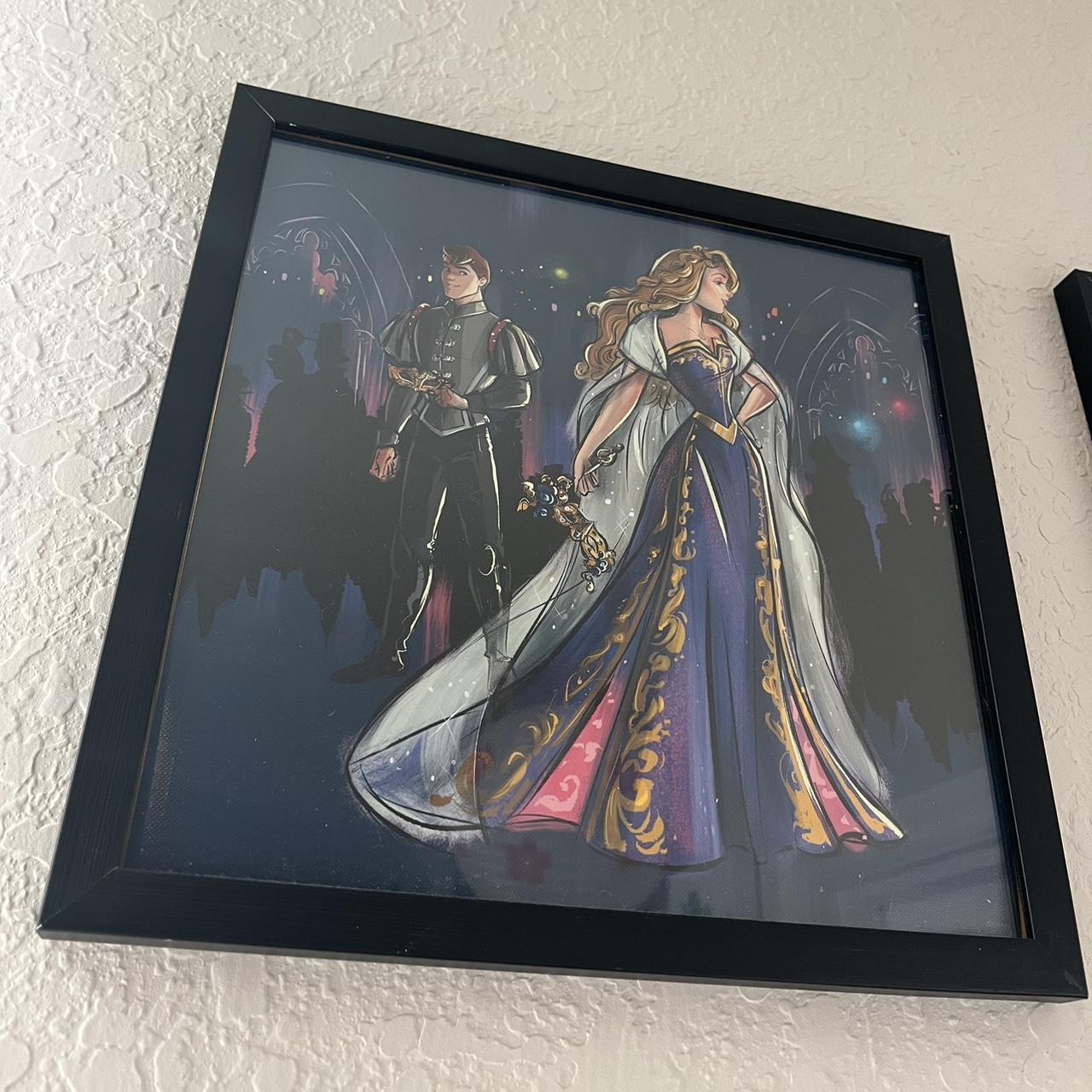 Good Disney Masquerade Prince Phillip and Aurora Lithograph