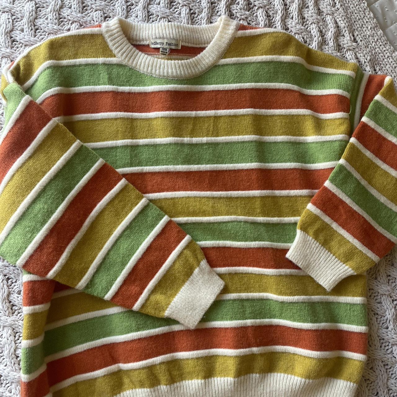 Verge Girl Women's Yellow and Orange Jumper Depop