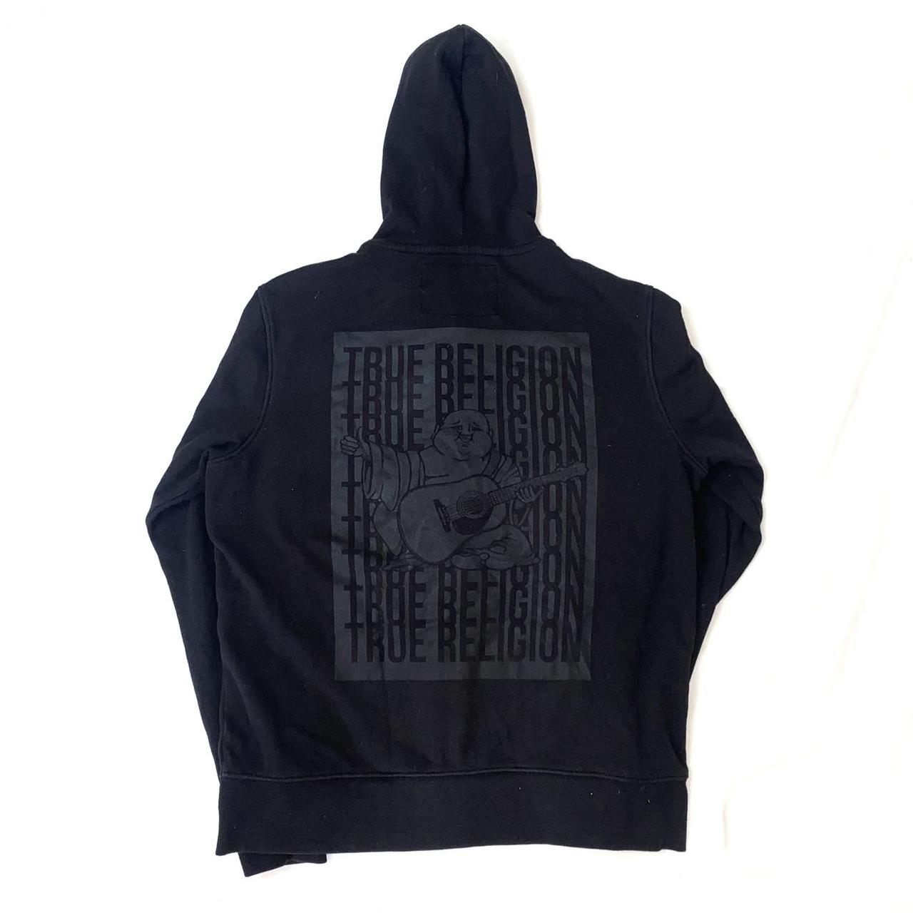 True Religion Hoodie Black Vintage True Religion... Depop
