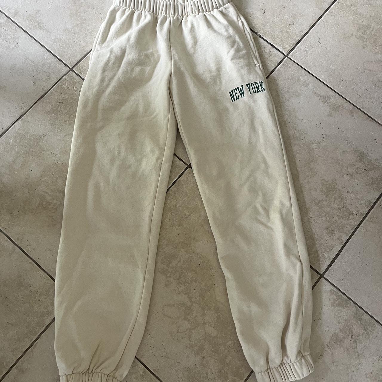 Brandy Melville Beige New York Sweatpants, Very