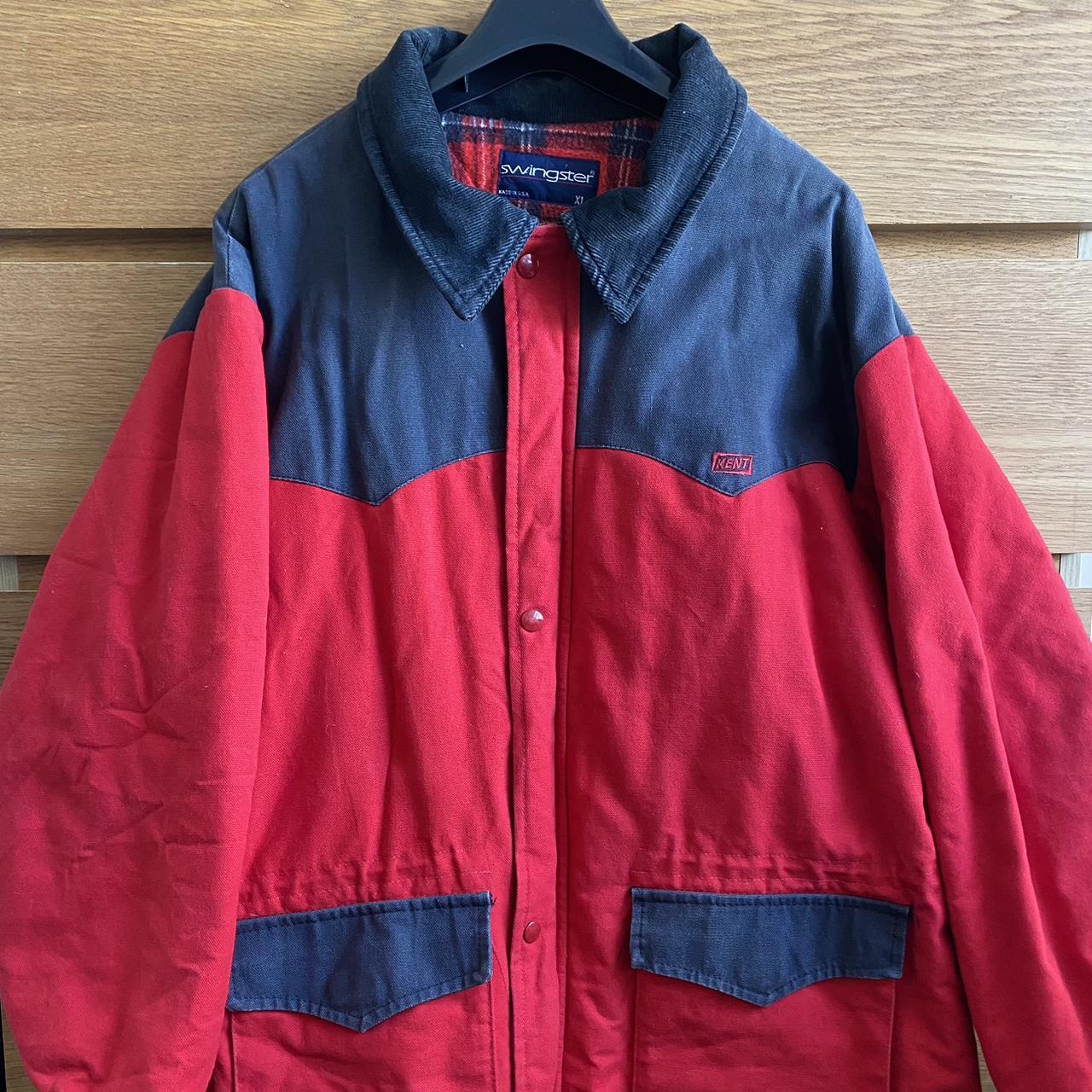 Men's Black and Red Jacket | Depop