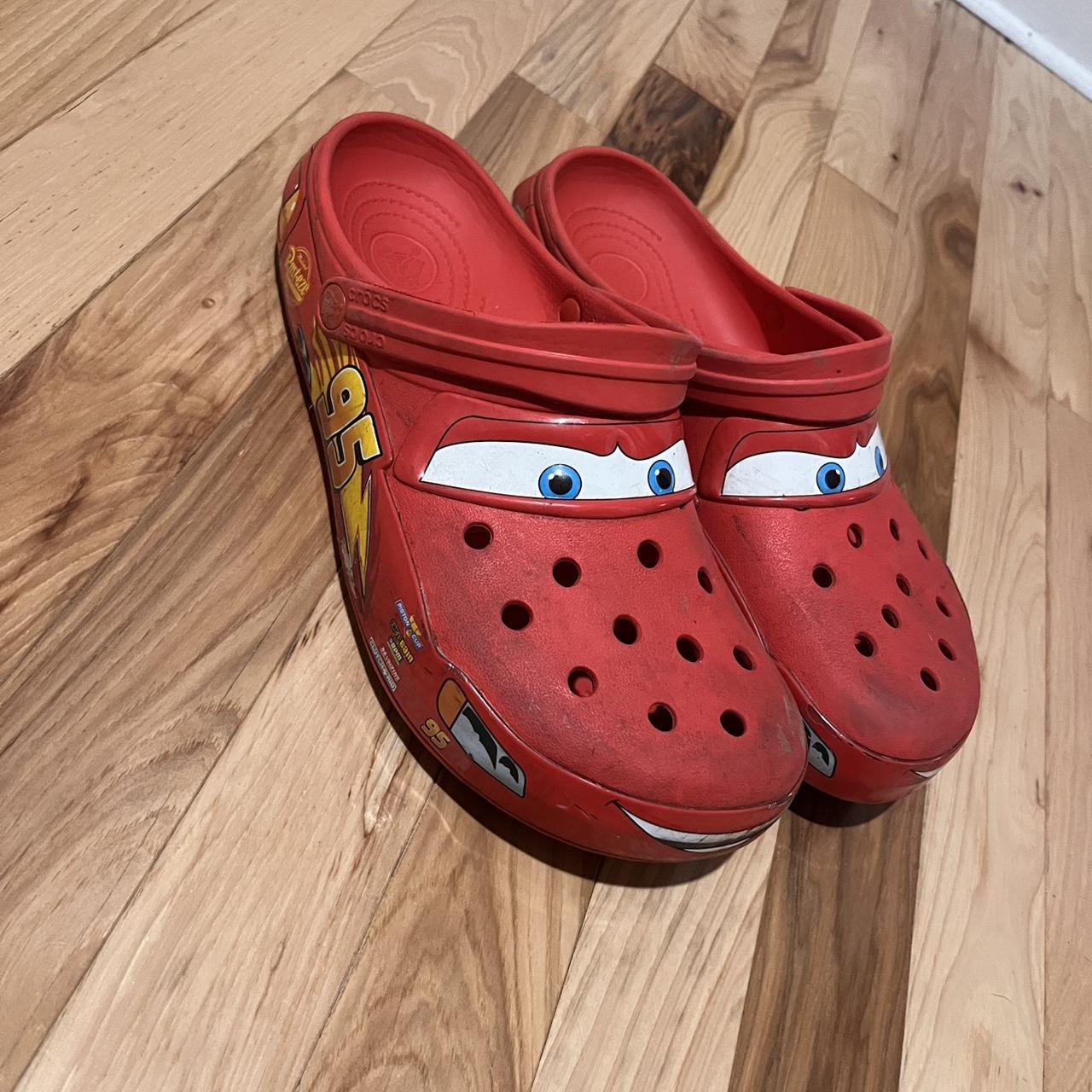 Size 10 Lightning McQueen Crocs Desperately... Depop