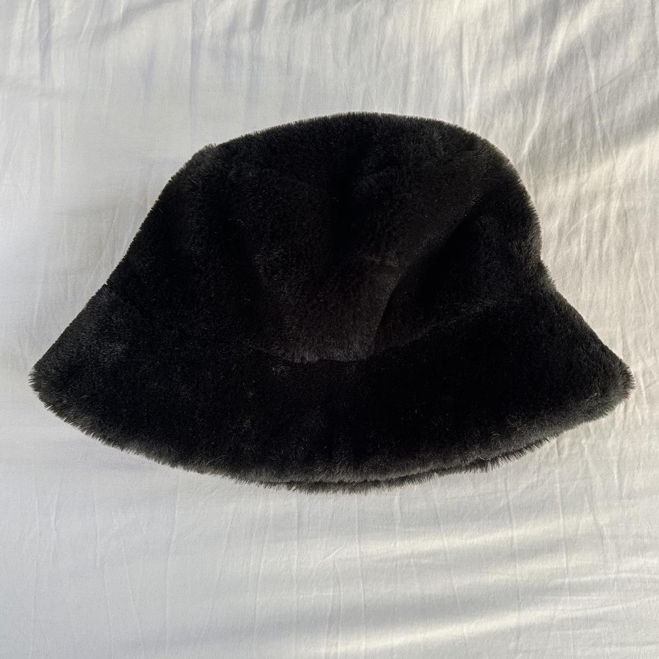 Black Fluffy Bucket hat ⚪️ Beautiful 90’s style all... Depop