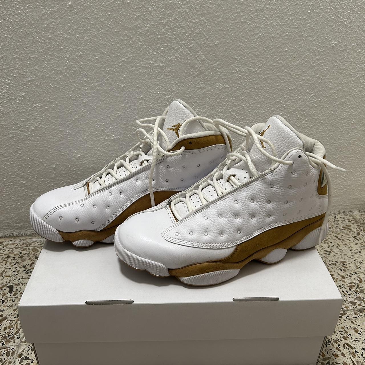 Air Jordan 13 Retro White wheat US men s size 8. Depop