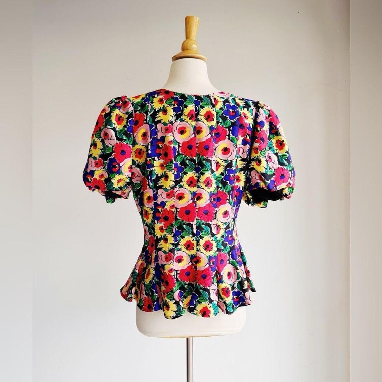 Albert Nipon Women's Blouse - Red/Pink - 8 – Vint… - image 4