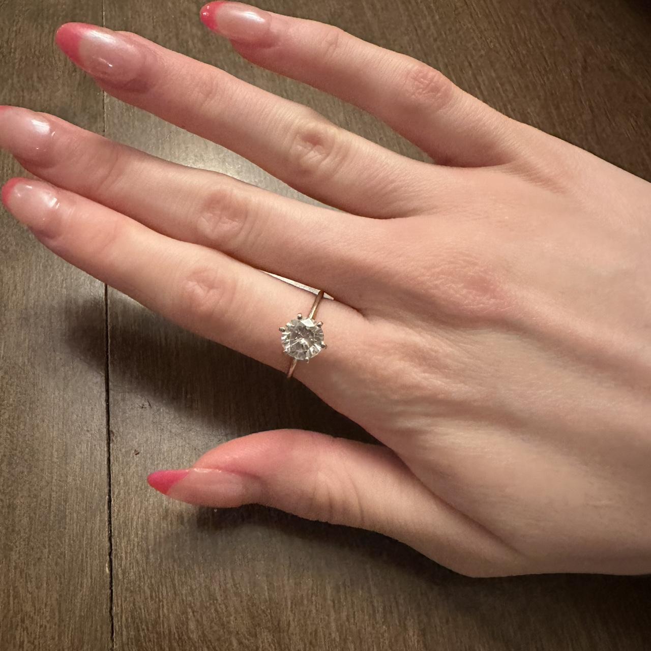 Women's Ring - Silver/Multi – 14k solid gold anti… - image 4