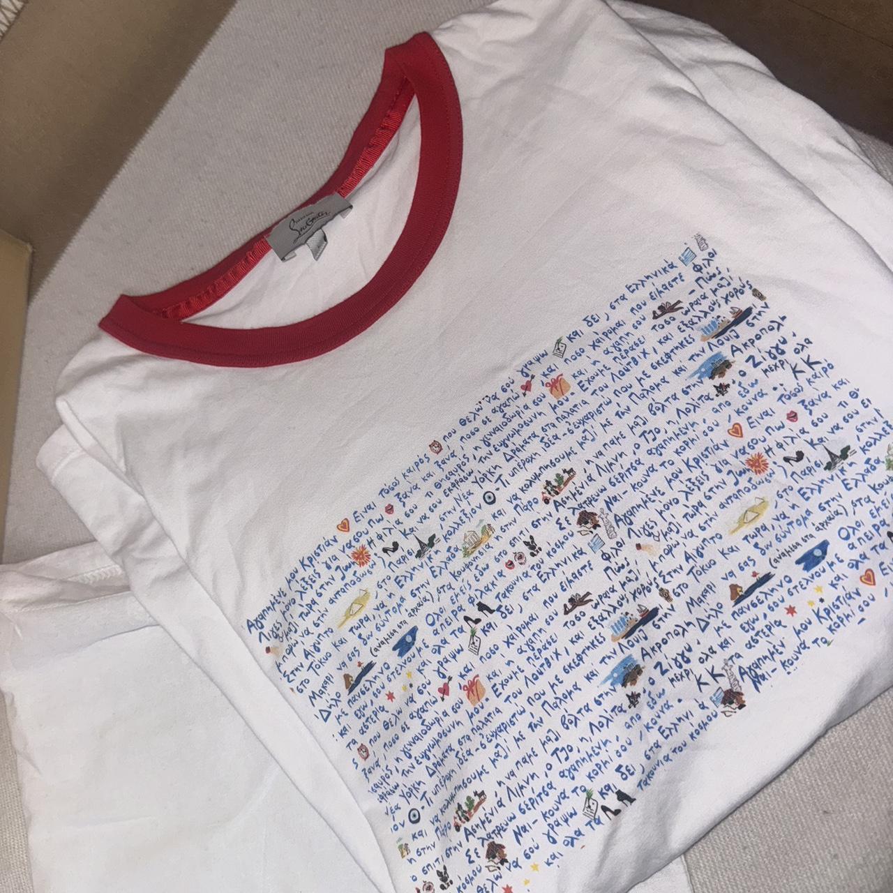 Louboutin t shirt size L sold out everywhere Depop