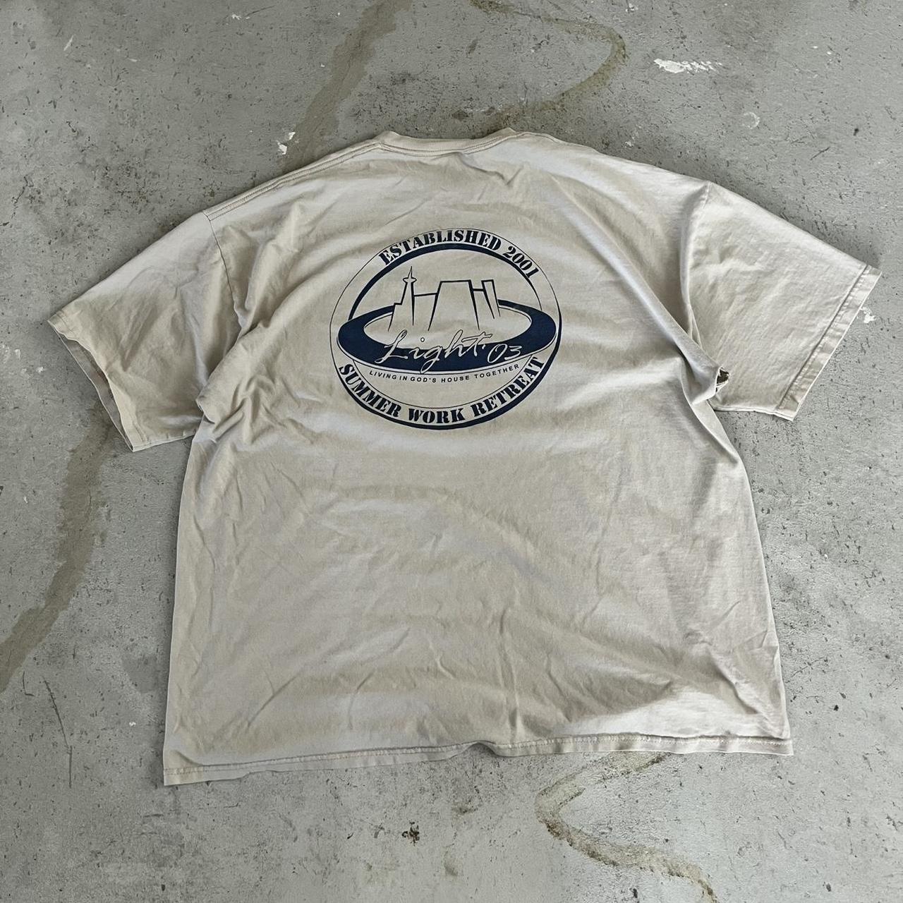 Super cool crème color jerzees tag size XL super... Depop