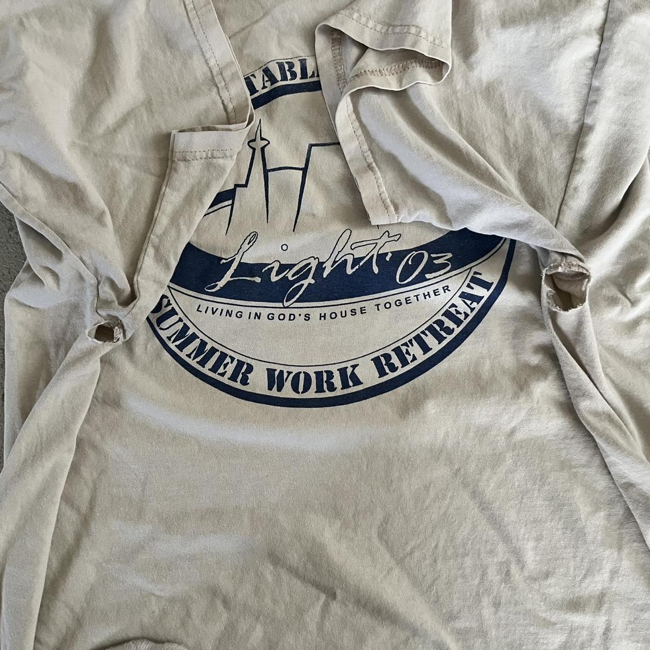 Super cool crème color jerzees tag size XL super... Depop