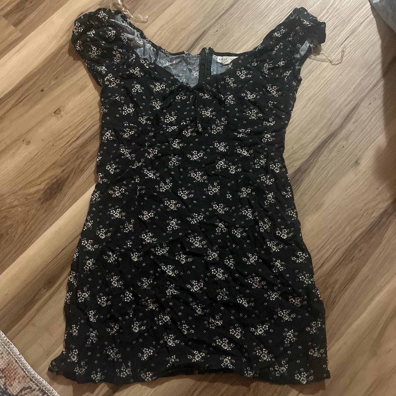Aeropostale Black and white floral dress with a