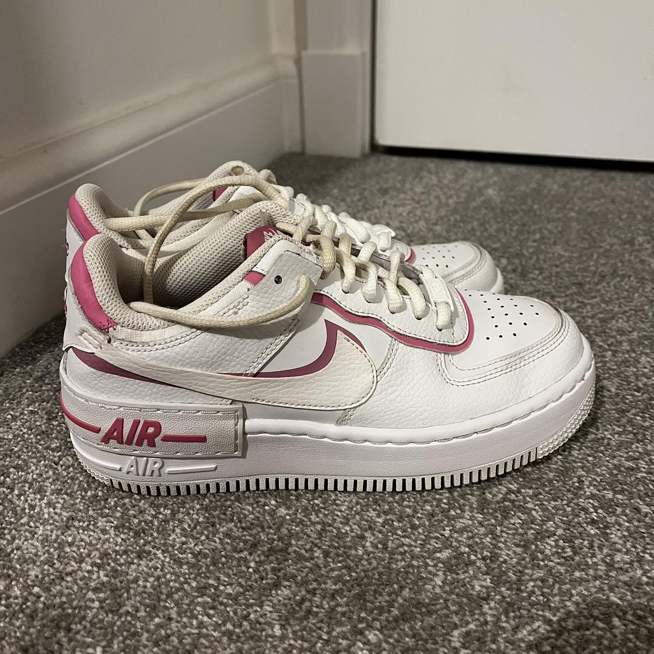 Nike women's air force 1 shadow white/magic flamingo hotsell