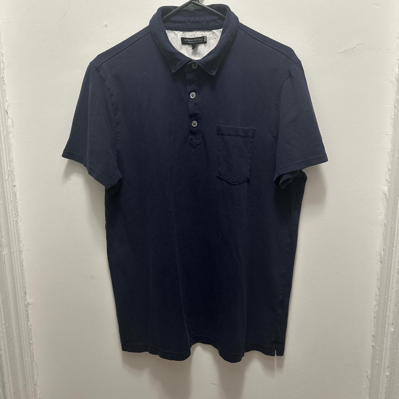 Banana Republic Navy blue performance pique