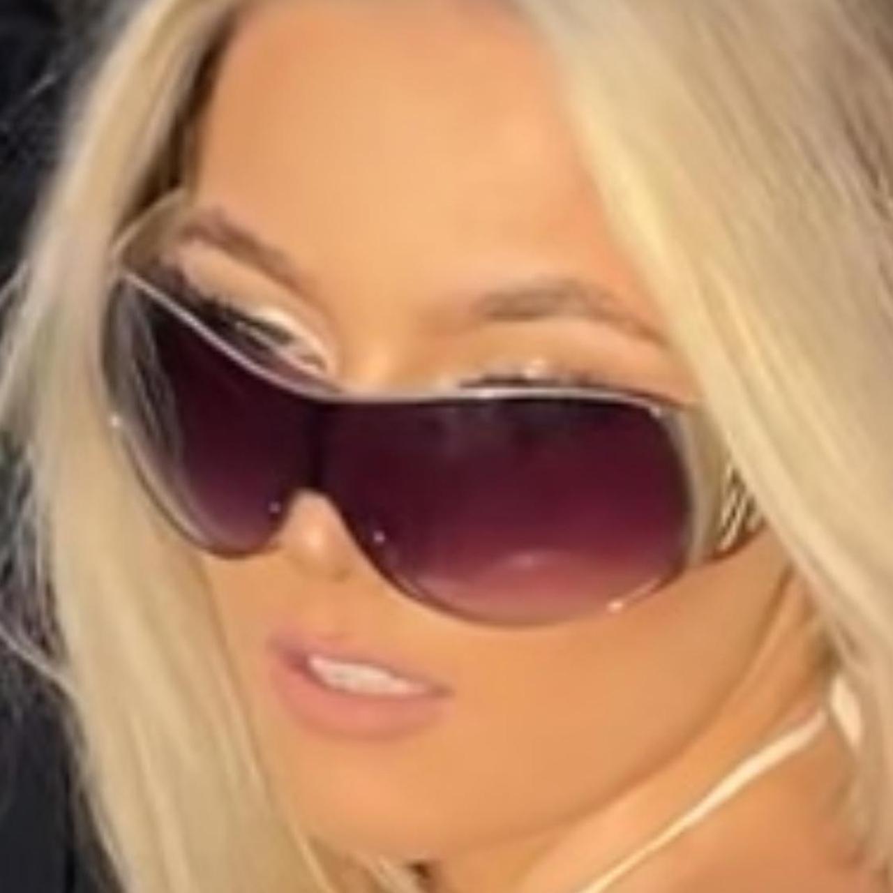 chanel purple sunglasses