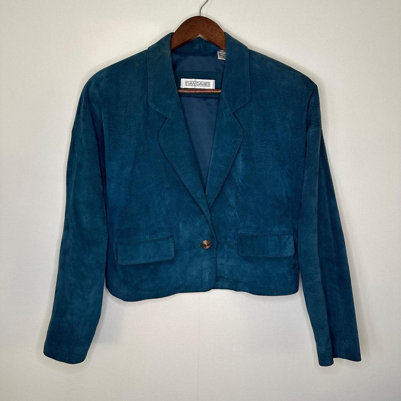 Source Unknown Women's Tailored jacket - Green/Bl… - image 1