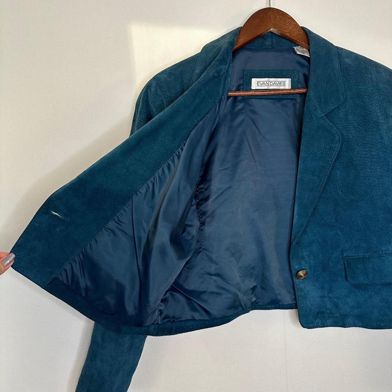 Source Unknown Women's Tailored jacket - Green/Bl… - image 4