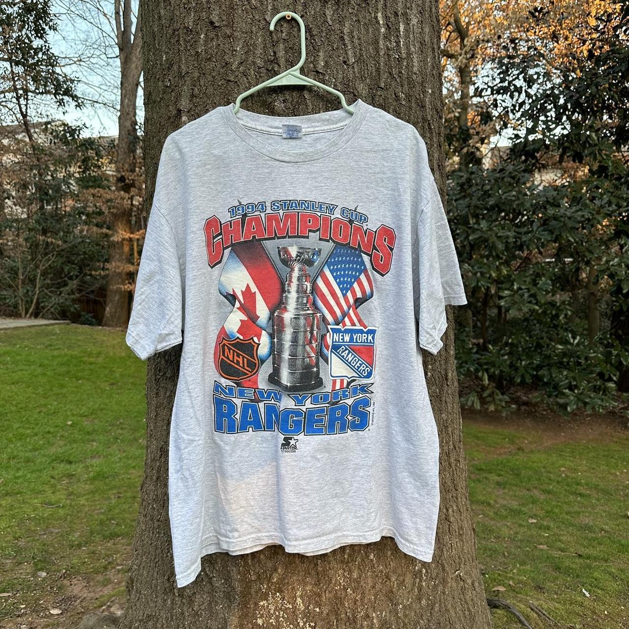 Vintage 90s New York Rangers Starter Mens T-shirt XL 