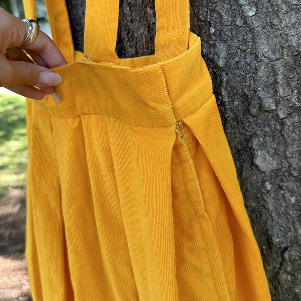 Yellow clearance overall skirt