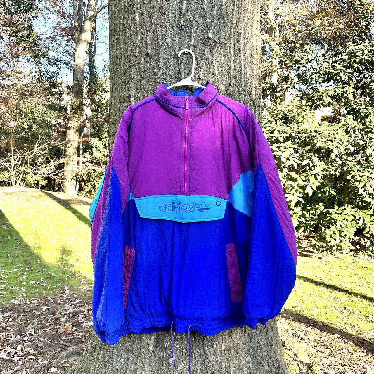 【希少】adidas　アディダス　スキーウェア　SNOW GEAR　80～90s Vintage 90s Adidas Equipment Windbreaker Hoodie EQT Jacket