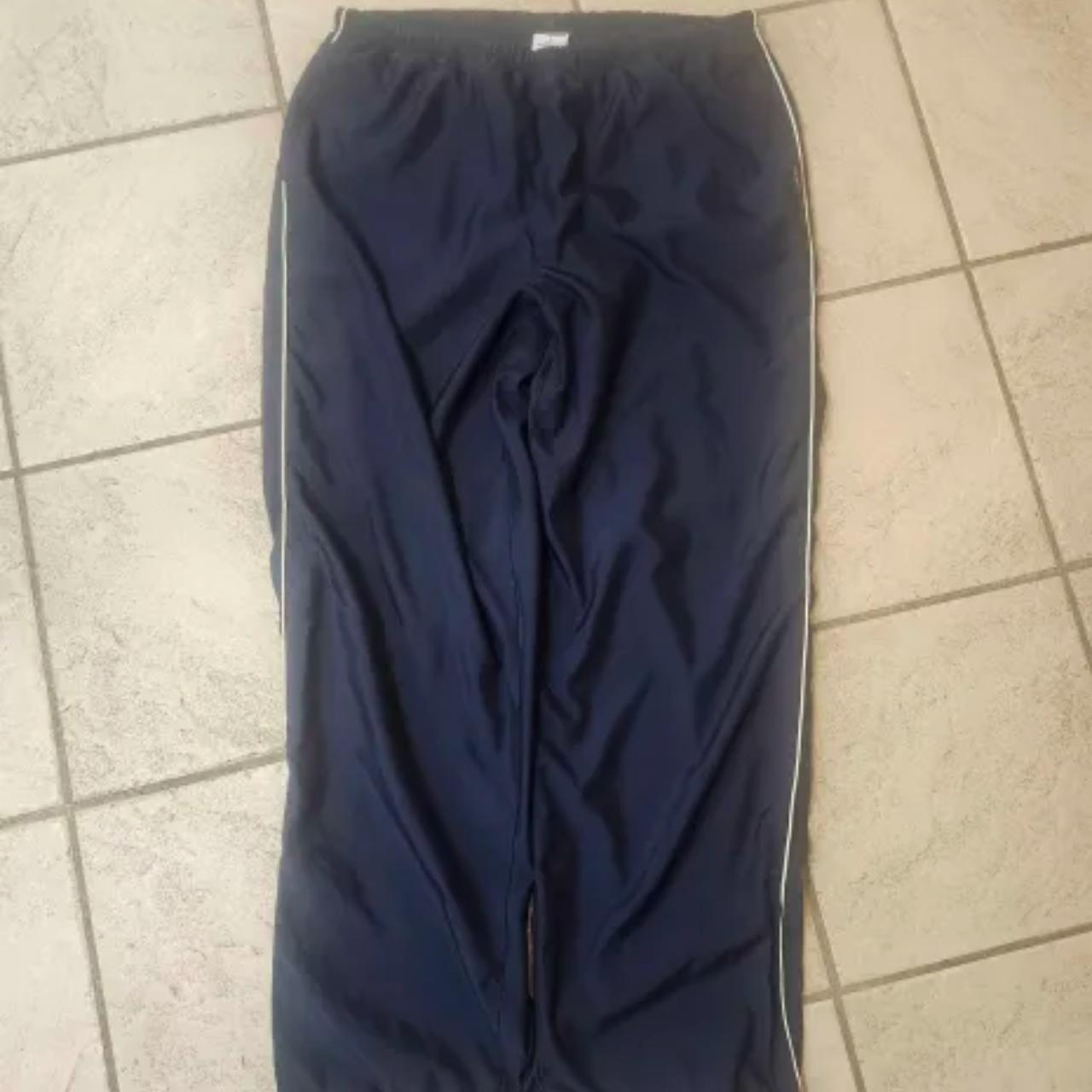 Old Navy - Navy Track Pants Size L with Zip Ankle 💯‼️... - Depop