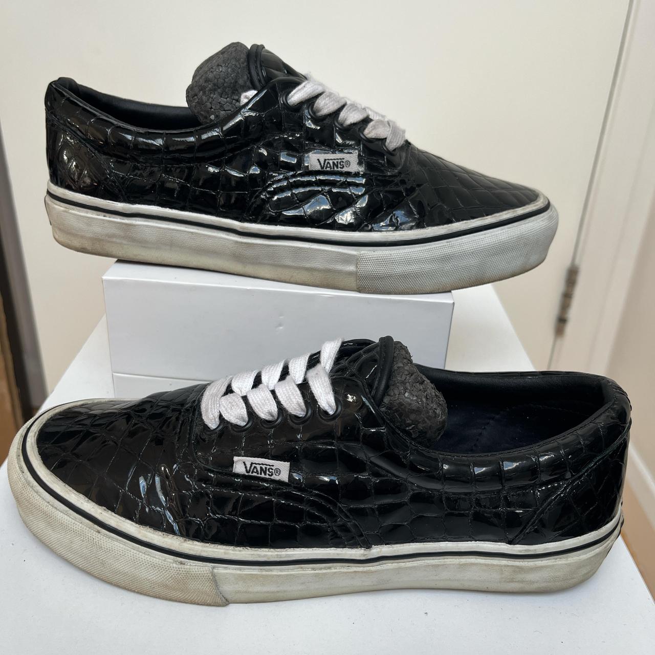 Vans Crocodile effect No box. Worn. But in good. Depop