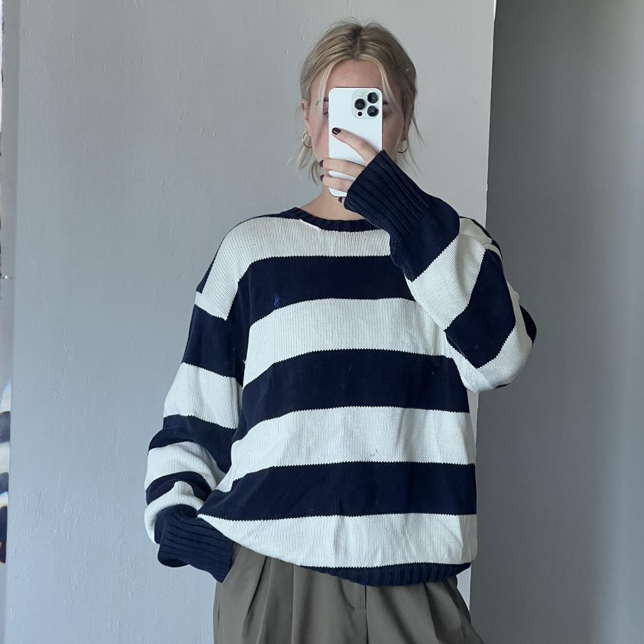 Vintage Polo Ralph Lauren Striped Sweater Small Depop