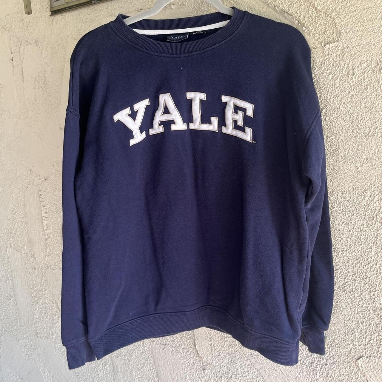 Yale Sweatshirt ̈ ˏˋ°•*⁀ Cute and casual navy Yale... - Depop