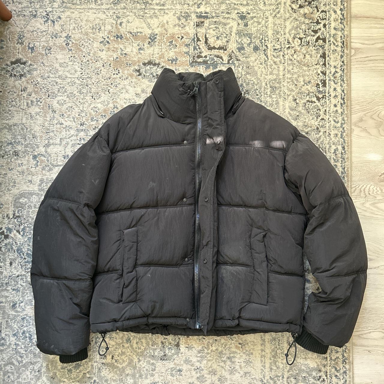 Zara shiny-puffer - Depop