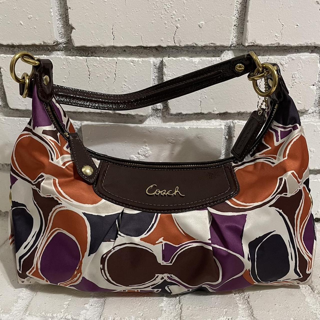 Coach Ashley Hand drawn popular scarf Hobo Bag