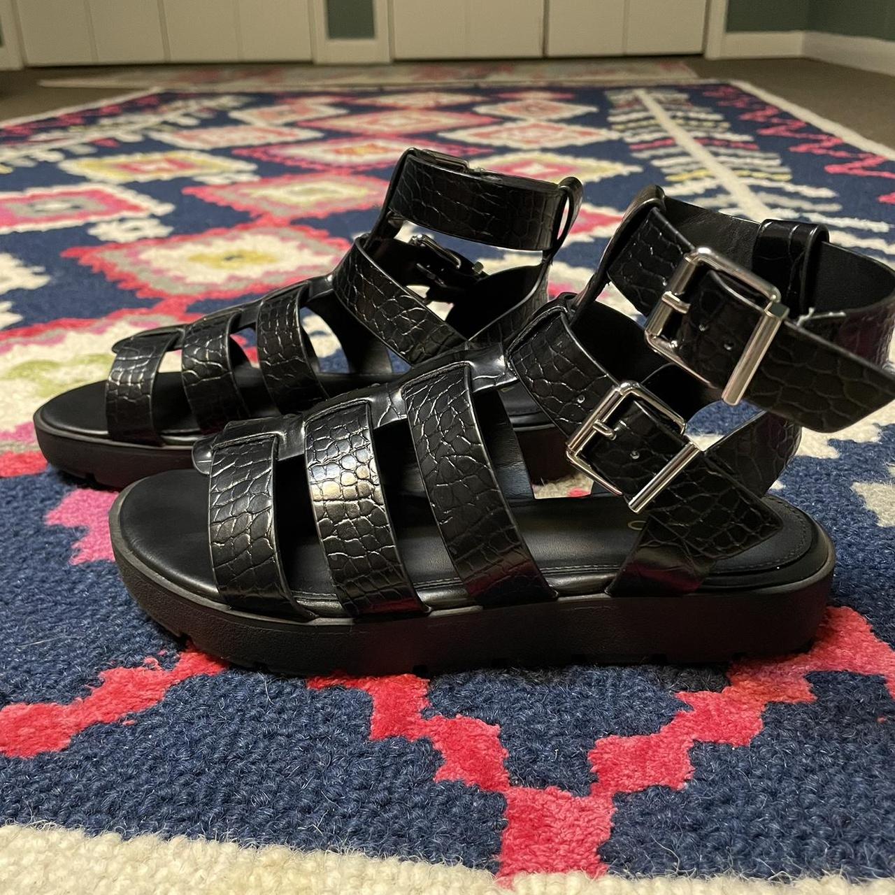 ALDO Black gladiator sandals Women s Size. Depop