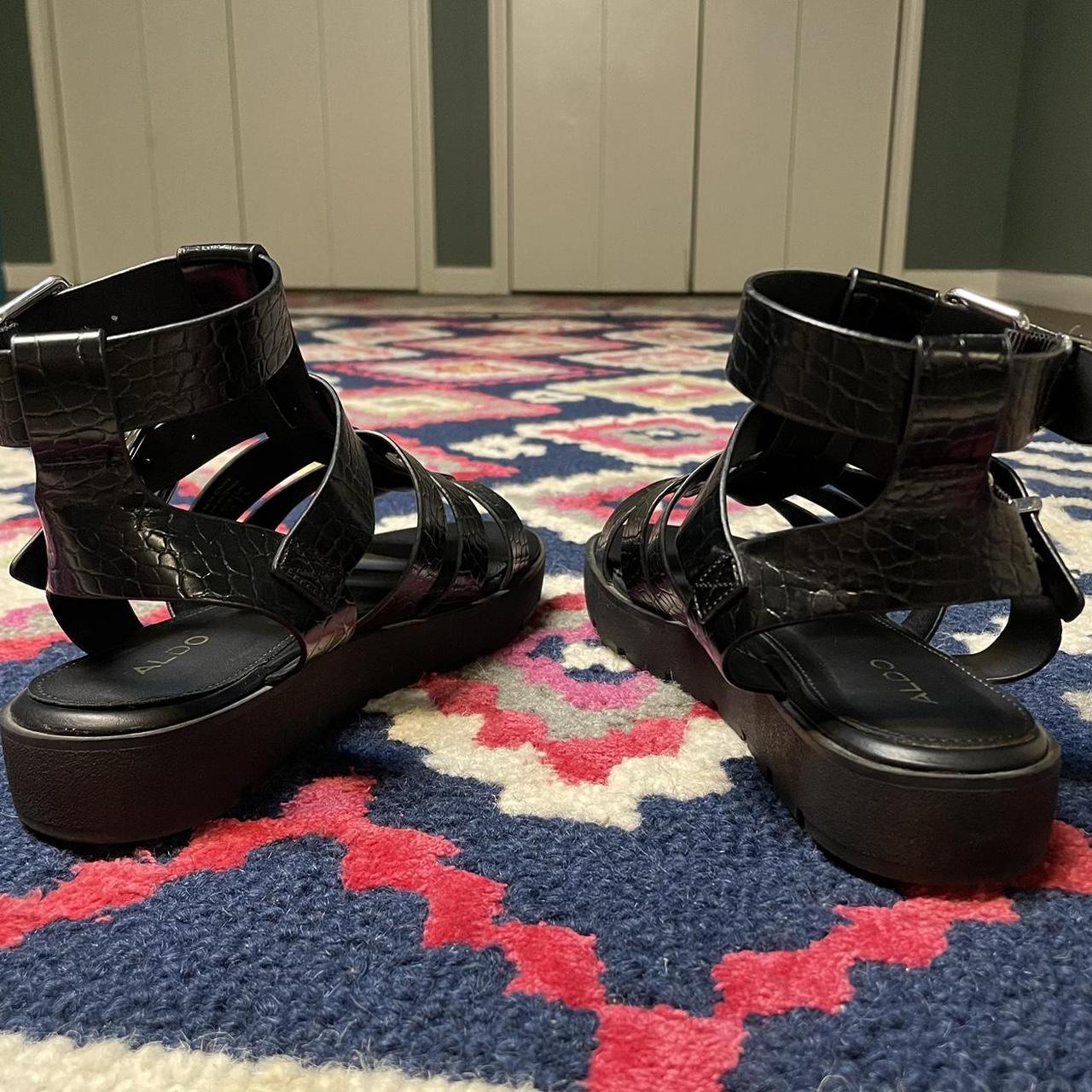 ALDO Black gladiator sandals Women s Size. Depop