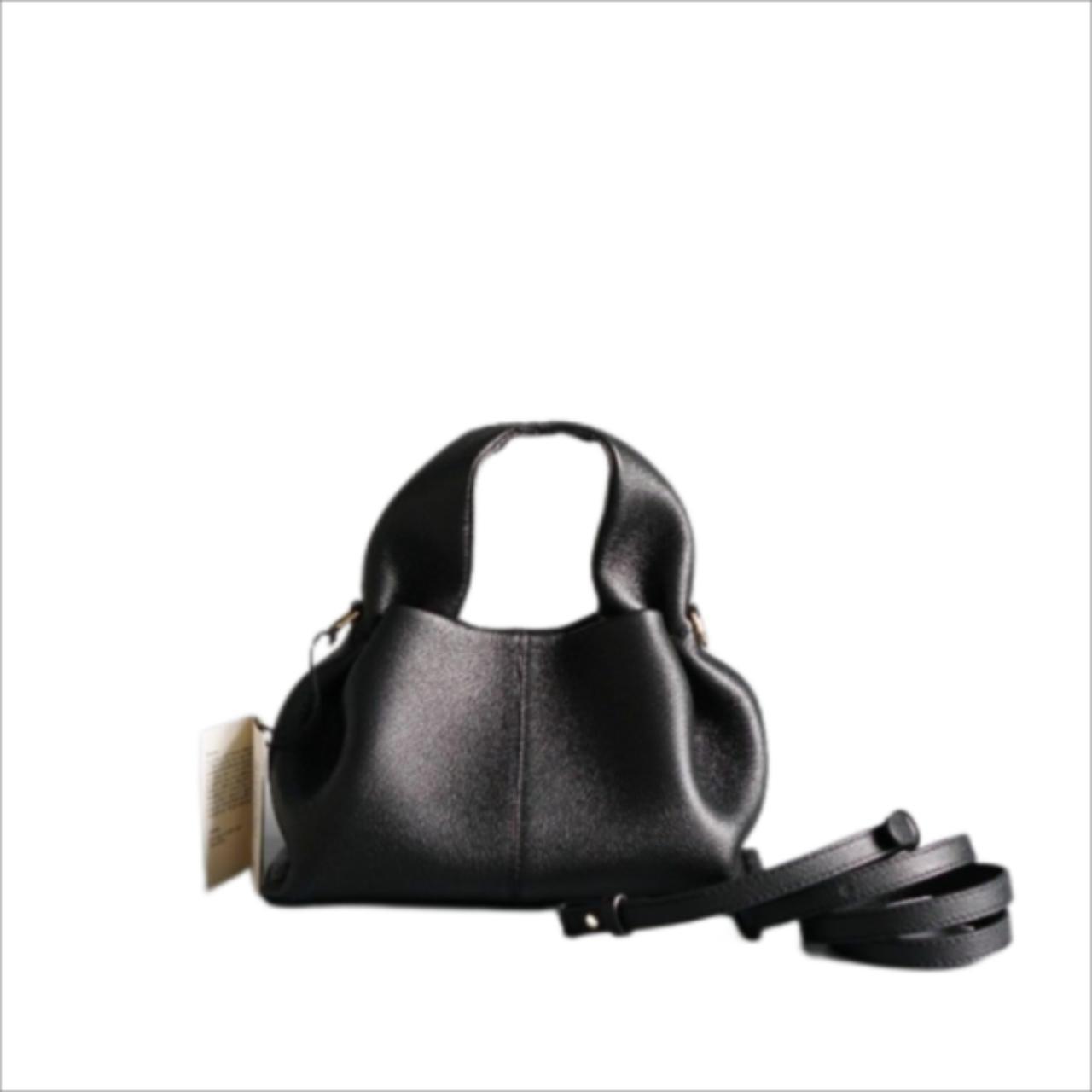 POLENE NUMBER NINE ミニ レザー バッグ Polene Numero Neuf Mini Noir Grain Bag | Depop