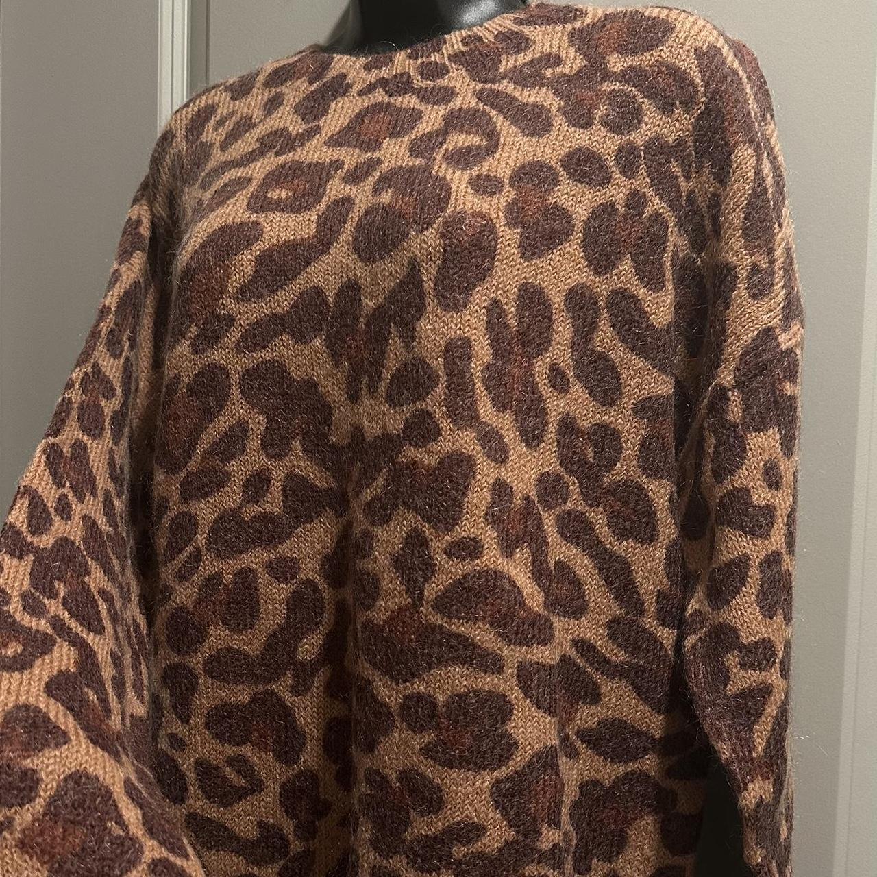 Sezane Gianni Sweater in Leopard. New, never | Depop
