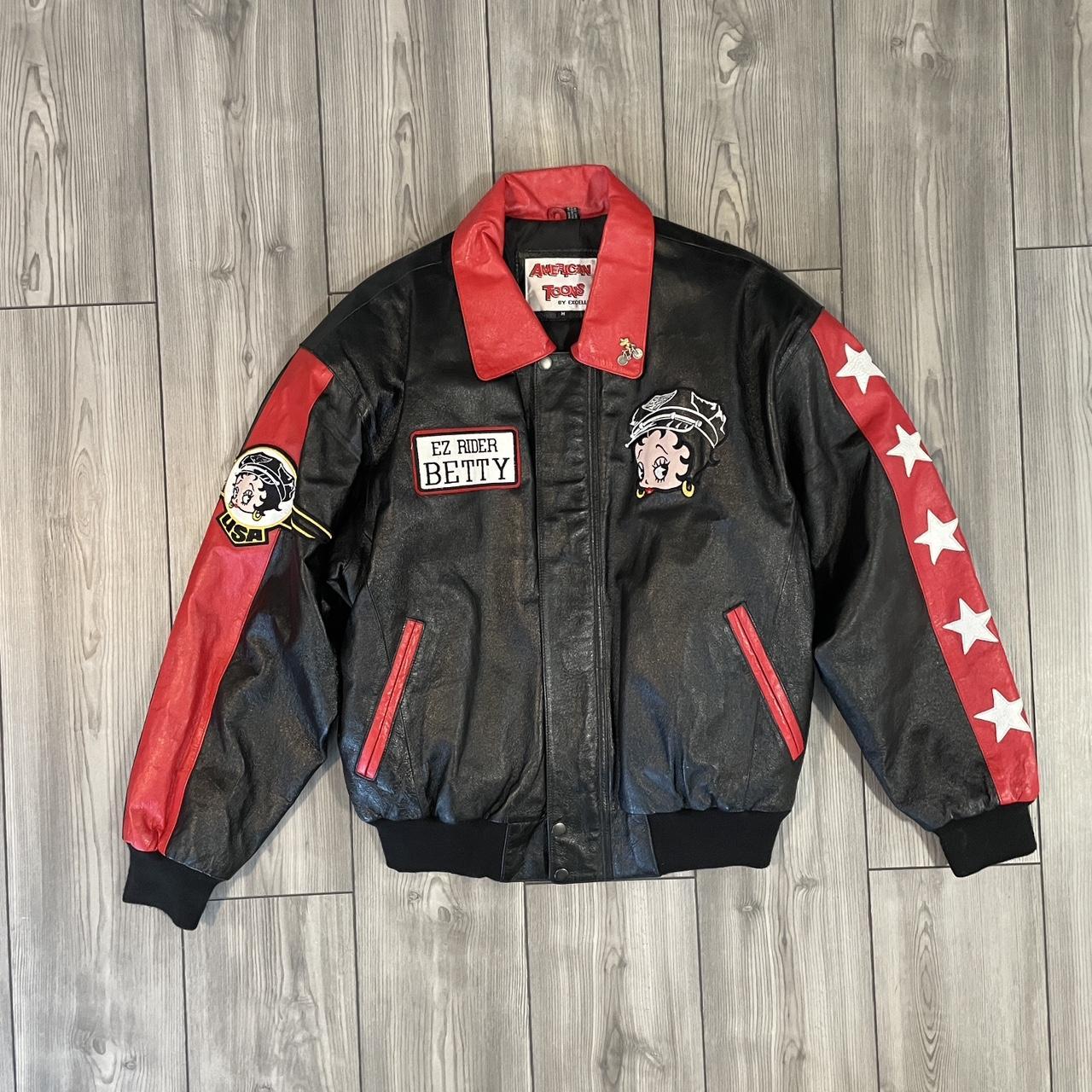 Betty boop-leather-jacket - Depop