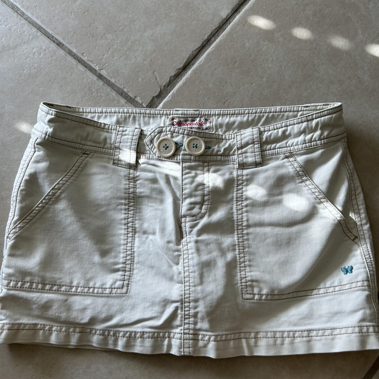 Aeropostale Women's Skirt - White/Cream - 4 – Cre… - image 1