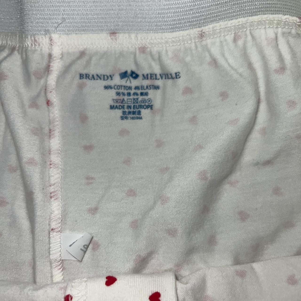 brandy melville heart boxer shorts