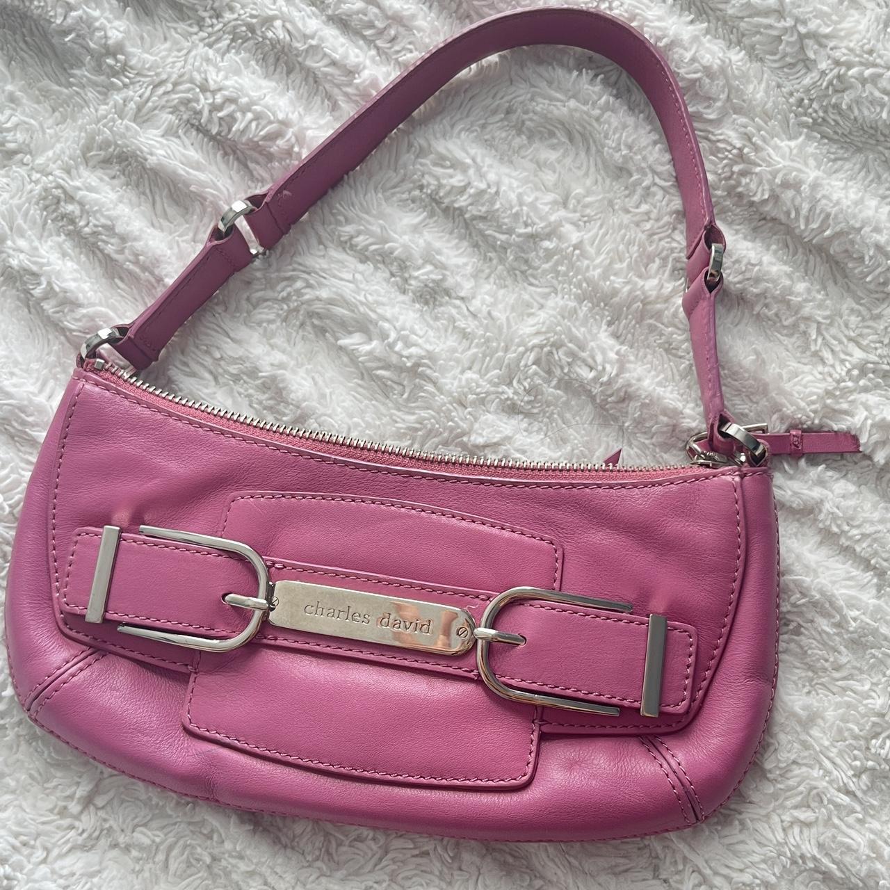 Charles David store Pink Leather Clutch