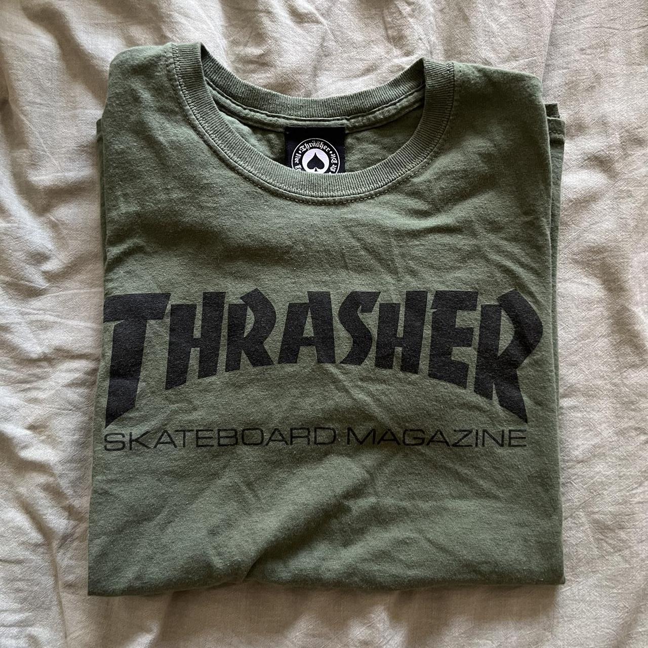 Olive green outlet thrasher shirt