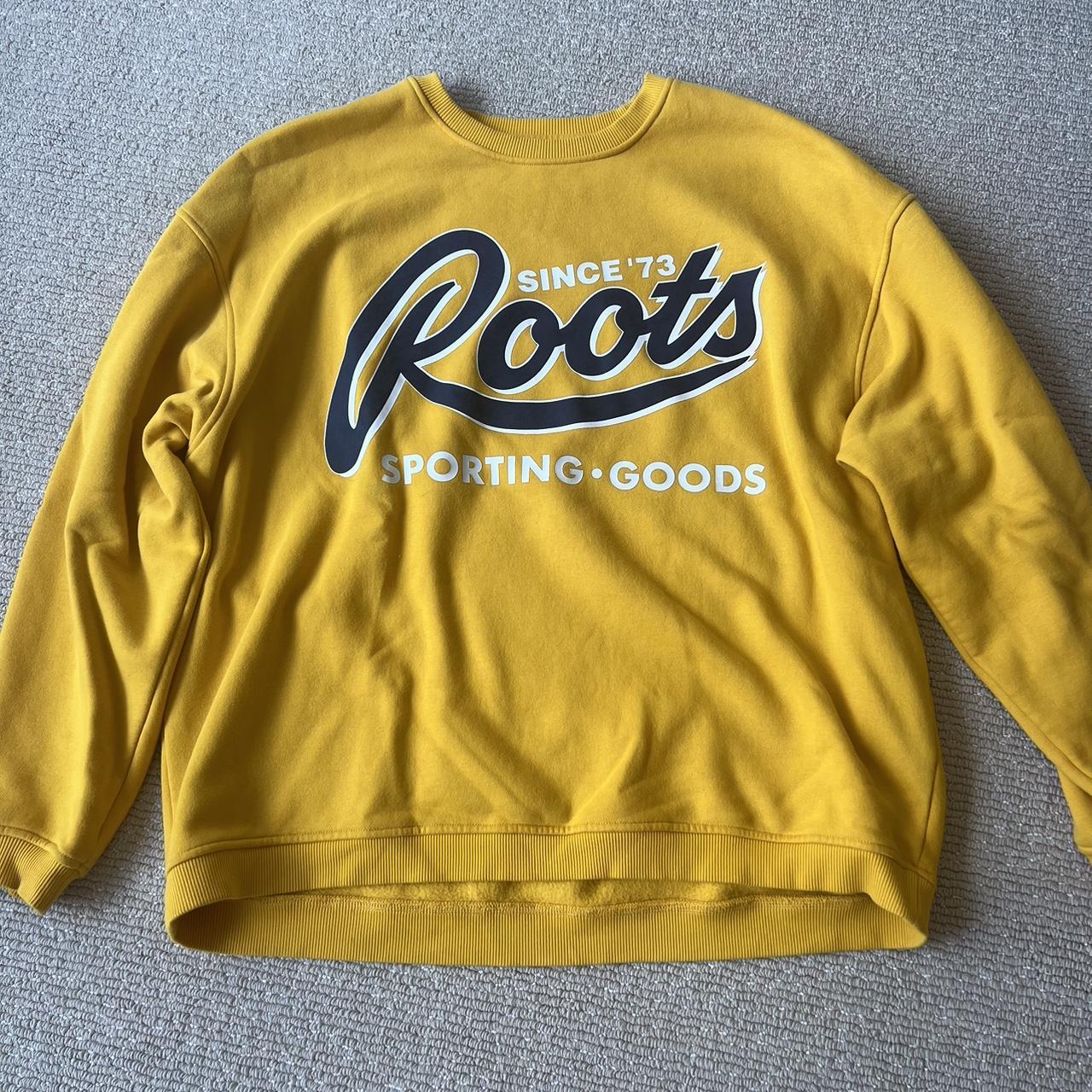 Roots yellow hoodie on sale