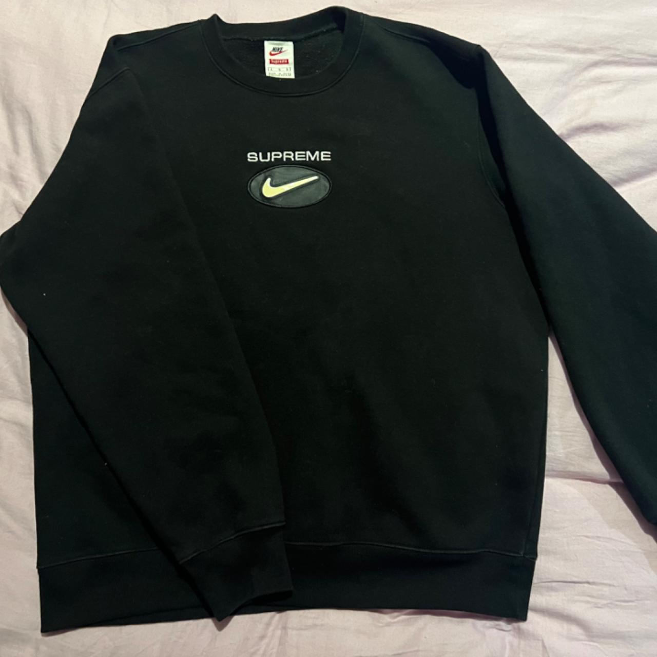 supreme nike jewel crewneck black Only worn a