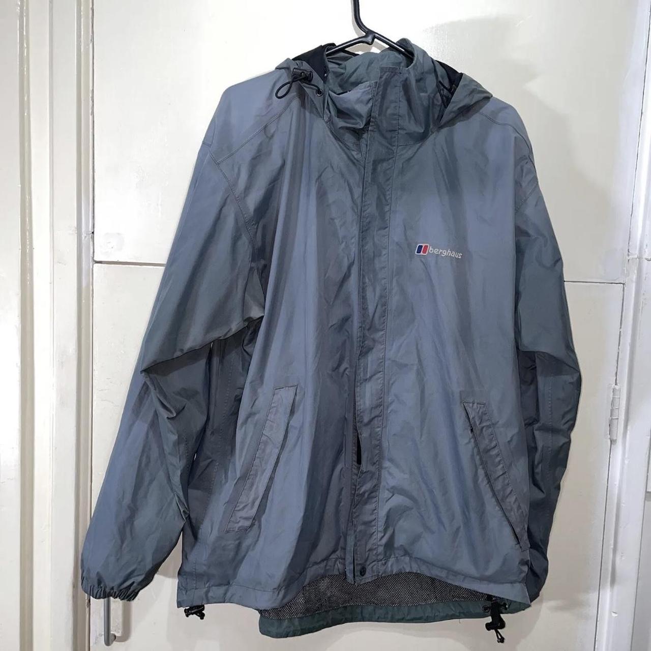 Berghaus Grey Aquafoil Hooded Waterproof Jacket;... - Depop